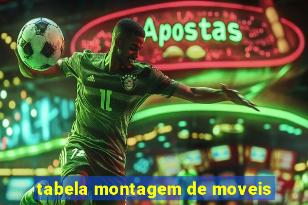 tabela montagem de moveis